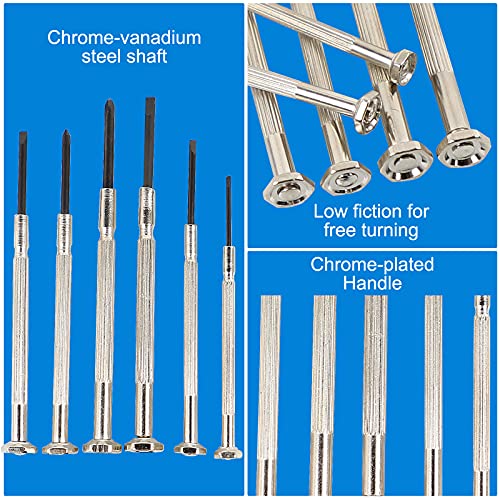 6 Piece Precision Screwdriver Set for Eyeglass and Electronics