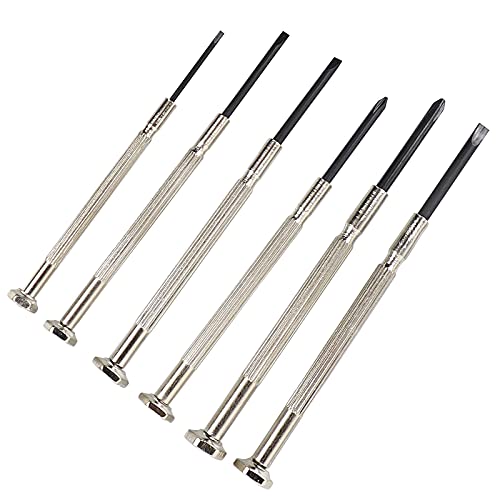 6 Piece Precision Screwdriver Set for Eyeglass and Electronics