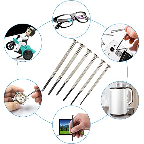 6 Piece Precision Screwdriver Set for Eyeglass and Electronics