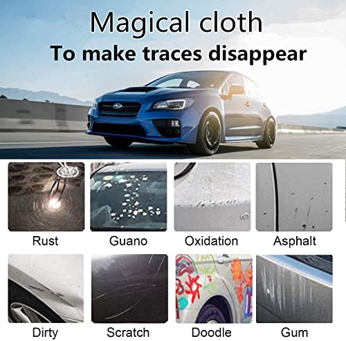Nano Sparkle Cloth Car Scratches Remover 4 Pack, 2024 Upgrade Nano Sparkle Cloth For Car Scratch, Nano Magic Cloth with Disposable Gloves, Nano Cloth for Small and Medium Scratched on The Surface
