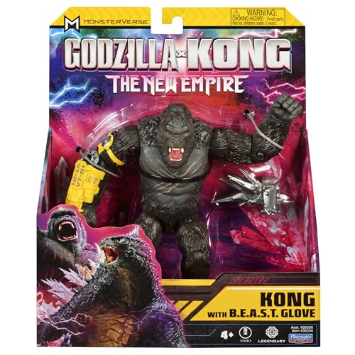 Godzilla x Kong 6” Kong w/B.E.A.S.T. Glove by Playmates Toys