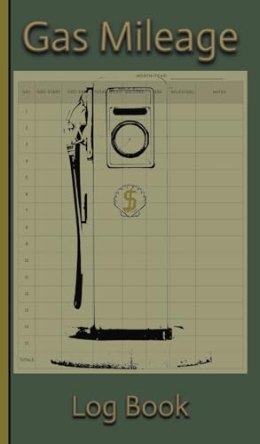 Gas Mileage Log book: Old School Track Odometer/Gas Mileage Cost Vehicle Maintenance 3 Years 4.25x7.25 Glove Compartment Pocket Size