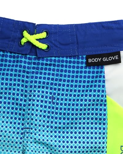 Body Glove Baby Boys' Toddler Rash Guard Swim Set - UPF 50+ Swim Shirt and Bathing Suit Trunks for Boys (2T-4T), Size 3T, Yellow Royal