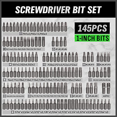 SWANLAKE 232PCS Ultimate Screwdriver Bit Set with Ratchet