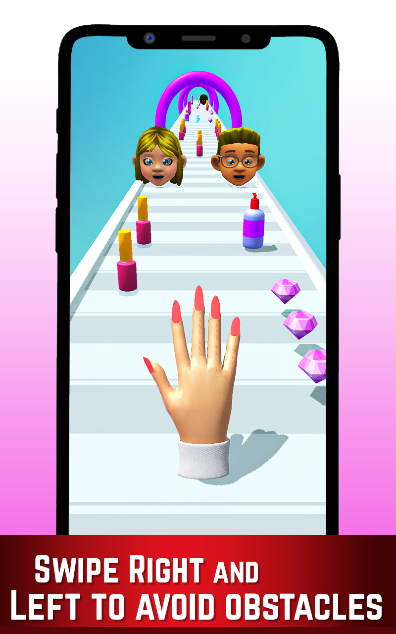 Hand Beauty Makeover Rush Fashion Glove Runner Evolution - Collect Cosmetic Items and Outfit to Make Hand Beautiful Running Game