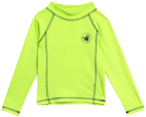 Body Glove Toddlers Boys Rash Guard Shirt – UPF 50+ Quick Dry Sun and Sand Protection Swim Shirt – Swimwear for Babies, 2T-4T, Size 4T, Lime Long Sleeve