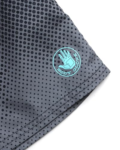 Body Glove Boys' Swim Trunks - UPF 50+ Quick-Dry Board Shorts Bathing Suit (Size: 8-18), Size 14-16, Black Grey Dots
