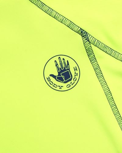 Body Glove Boys' Rash Guard Shirt – UPF 50+ Quick Dry Sun and Sand Protection Swim Shirt – Swimwear for Kids (5-14), Size 14, Lime