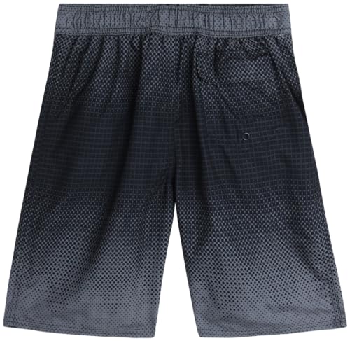 Body Glove Boys' Swim Trunks - UPF 50+ Quick-Dry Board Shorts Bathing Suit (Size: 8-18), Size 14-16, Black Grey Dots