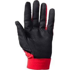 Under Armour Boys Youth Clean Up Baseball Gloves, (001) Black/Red/White, Medium