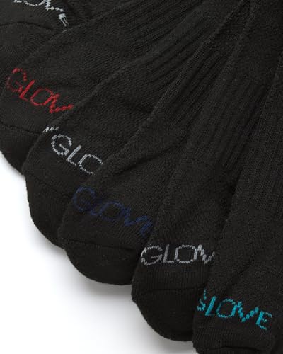 Body Glove Men's Socks - 12 Pack Performance Cushion Athletic No Show Ankle Socks - Low Cut Running Socks for Men, Size 6-12, Black/Grey
