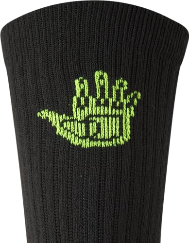 Body Glove Men's Socks - 10 Pack Performance Cushion Athletic Crew Socks - Crew Cut Running Socks for Men, Size Mens Shoe Size: 6-12, Black