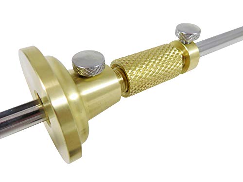 Woodworking Precision Marking Gauge with Extra Cutters, Brass
