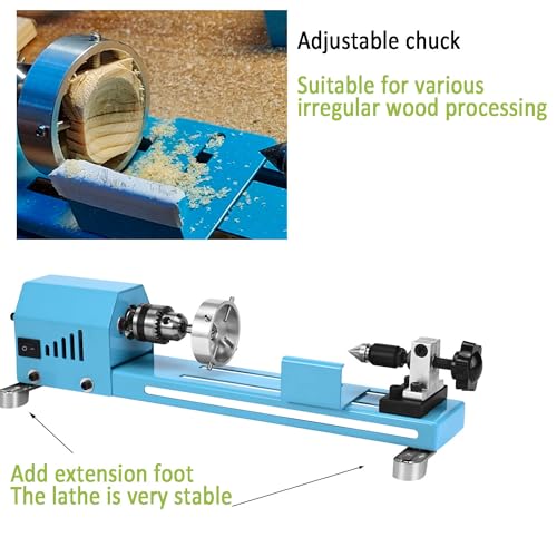 Multipurpose Mini Wood Lathe with Professional Accessories