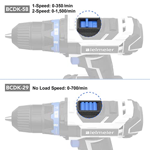 Bielmeier 20V Cordless Drill Set with 29pcs Drill Bits