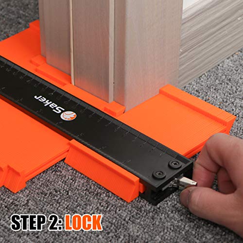 Saker Contour Gauge: Adjustable Lock, Men's Home DIY