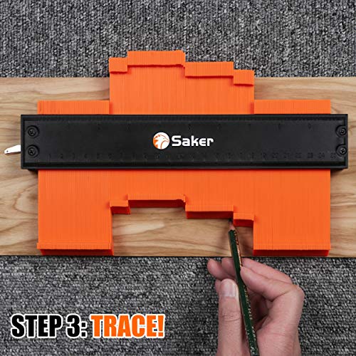 Saker Contour Gauge: Adjustable Lock, Men's Home DIY