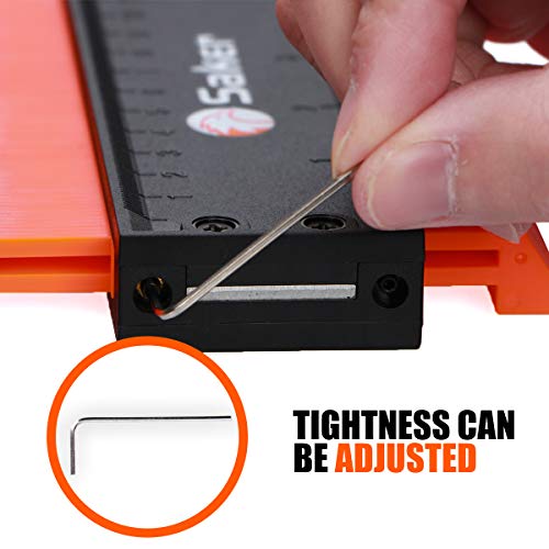 Saker Contour Gauge: Adjustable Lock, Men's Home DIY