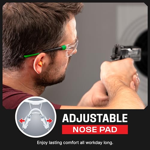 Clear Safety Glasses with Anti-Fog, Scratch Resistant Lenses