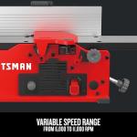 CRAFTSMAN Benchtop Jointer, 22K Cuts per Minute