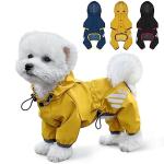 Waterproof Dog Raincoat with Hood and Leash Hole
