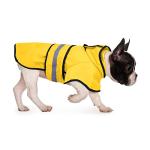Reflective Dog Raincoat with Leash Hole - Yellow