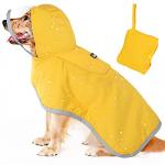 Lukovee Waterproof Dog Raincoat with Clear Hood