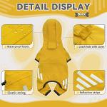 Waterproof Dog Raincoat with Hood and Leash Hole