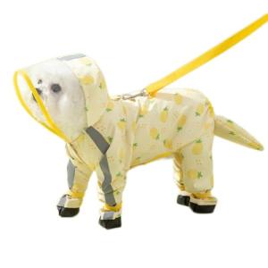 Waterproof Pineapple Dog Raincoat for Small Dogs