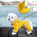 Waterproof Dog Raincoat with Hood and Leash Hole