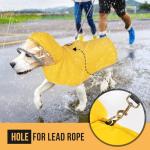 Lukovee Adjustable Waterproof Dog Raincoat - Yellow