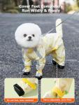 Waterproof Pineapple Dog Raincoat for Small Dogs
