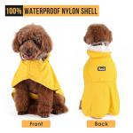 Lukovee Adjustable Waterproof Dog Raincoat - Yellow