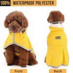 Lukovee Waterproof Dog Raincoat with Clear Hood