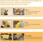 Lukovee Adjustable Waterproof Dog Raincoat - Yellow
