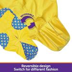 Reversible Waterproof Dog Raincoat with Leash Hole