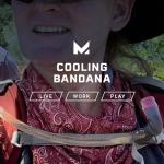 MISSION Red Paisley Cooling Bandana for Dogs