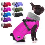 Reflective Waterproof Dog Coat with Harness
