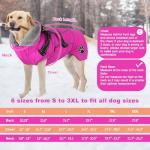 Reflective Waterproof Dog Coat with Harness