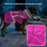 Reflective Waterproof Dog Coat with Harness