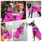 Reflective Waterproof Dog Coat with Harness