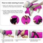 Reflective Waterproof Dog Coat with Harness