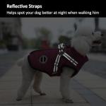 Warm Dog Winter Coat with Built-in Harness