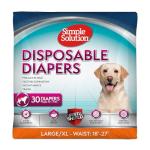 Disposable Dog Diapers for Female Dogs, Large Size