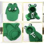 Frog-Shaped Dog Hoodie for Cold Weather