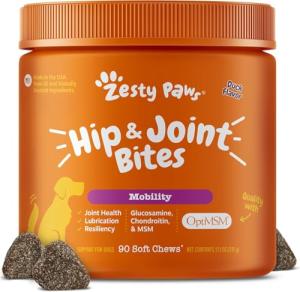 Zesty Paws Mobility Bites for Dogs – 90 Count