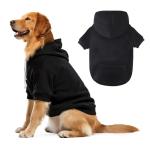 Cozy Black Hoodie for Medium Large Dogs
