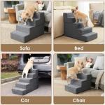 EHEYCIGA 4-Step Dog Stairs for High Beds