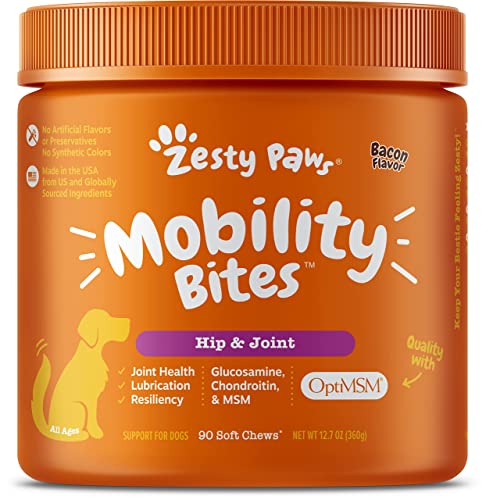 Zesty Paws Bacon Dog Joint Chews