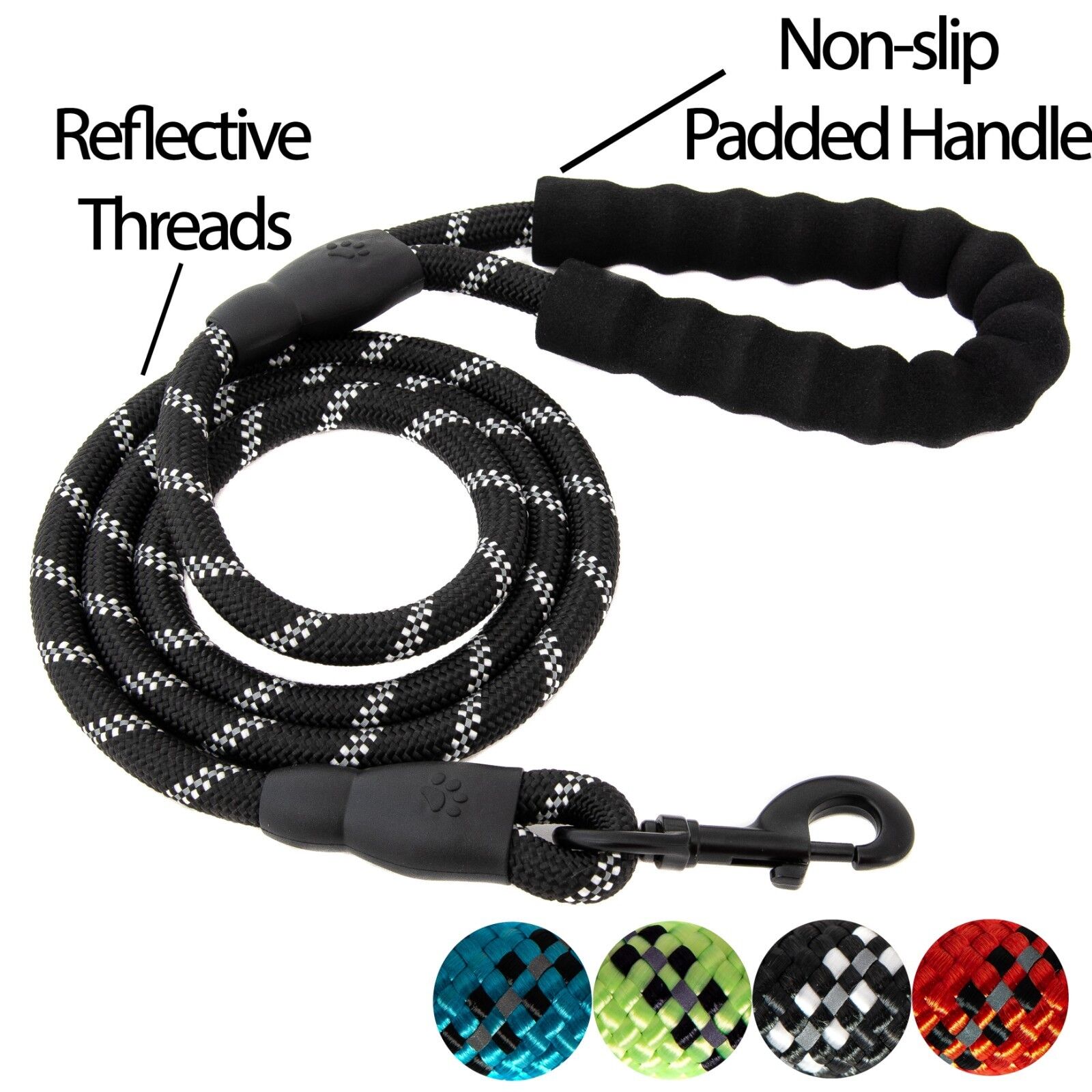 Heavy Duty Nylon Dog Leash with Handle
